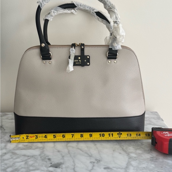 New With Tags! Kate Spade Rachelle Berkeley Lane Satchel - Beige/Black - Picture 8 of 9